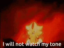 I Will Not Watch My Tone Super Shadow GIF - I Will Not Watch My Tone Super Shadow Sonic The Hedgehog GIFs