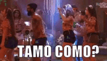 Tamo Como Na Festa No Passinho Dançando Com Os Amigos Animados Na Balada Big Brother Brasil 2018 GIF - Tvglobo Bbb18 Dancing GIFs