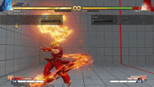 a screenshot of a video game with a menu pause button