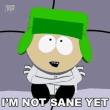 Im Not Sane Yet Kyle Broflovski GIF - Im Not Sane Yet Kyle Broflovski South Park GIFs
