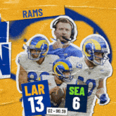 Seattle Seahawks (6) Vs. Los Angeles Rams (13) Second Quarter GIF - Nfl National Football League Football League GIFs