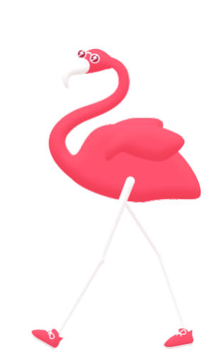 Flamingo Pink Sticker - Flamingo Pink Glasses Stickers