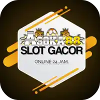 a logo for a soka88 slot gacor with a black background