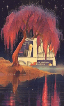 a painting of a tree with the words ai & data driven leadership