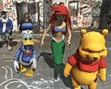 Pooh Donald Duck GIF - Pooh Donald Duck Ariel GIFs
