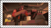 a man in a red uniform is holding a gun and a mug .