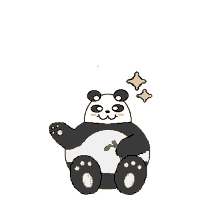 panda po wave hello bamboo