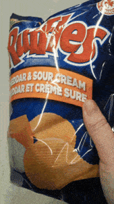 Ruffles Cheddar And Sour Cream Chips GIF - Ruffles Cheddar And Sour Cream Chips Chips GIFs
