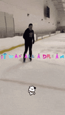 Hockey Stop Dream Skate GIF - Hockey Stop Dream Skate It Was All A Dream GIFs