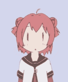a girl with red hair is giving a thumbs up .