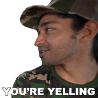 Youre Yelling At Me Wil Dasovich Sticker - Youre Yelling At Me Wil Dasovich Youre Shouting At Me Stickers