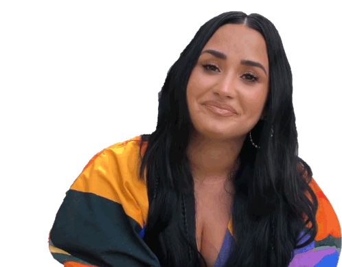 Raise Eyebrows Demi Lovato Sticker - Raise Eyebrows Demi Lovato Bustle Stickers