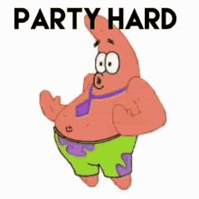 Patrick Party Hard GIF - Patrick Party Hard Spongebob GIFs