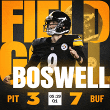 a poster for pittsburgh steelers quarterback bob well