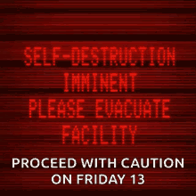 Warning Proceed With Caution GIF - Warning Proceed With Caution On Friday13 GIFs
