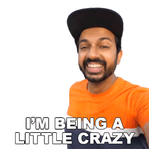 Im Being A Little Crazy Faisal Khan Sticker - Im Being A Little Crazy Faisal Khan Fasbeam Stickers