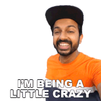 Im Being A Little Crazy Faisal Khan Sticker