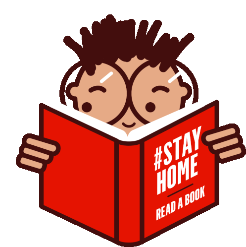 Stay Home Read Sticker - Stay Home Read Reading Stickers