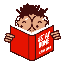 Stay Home Read Sticker - Stay Home Read Reading Stickers