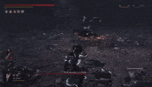a screenshot of a video game shows a monster called a fox hunter