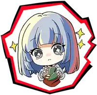 a cartoon drawing of a girl holding a book