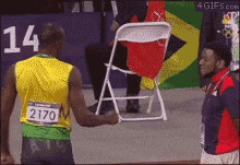 Usain Bolt Fist Bump GIF - Usain Bolt Fist Bump GIFs