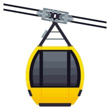 aerial tramway travel joypixels aerial cable car