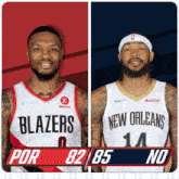Portland Trail Blazers (82) Vs. New Orleans Pelicans (85) Third-fourth Period Break GIF - Nba Basketball Nba 2021 GIFs