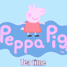 Peppa Pig Tea Time GIF - Peppa Pig Tea Time Sipping Tea GIFs
