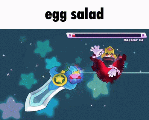 Magolor Egg Salad GIF - Magolor Egg Salad Kirby - Discover & Share GIFs