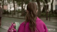 Look Back Lily Collins GIF - Look Back Lily Collins Emily Cooper GIFs