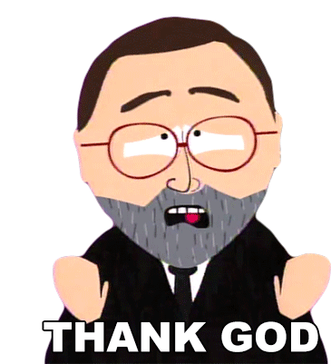 Thank God Leonard Maltin Sticker - Thank God Leonard Maltin South Park Stickers