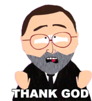 Thank God Leonard Maltin Sticker - Thank God Leonard Maltin South Park Stickers