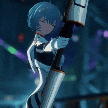Rei Ayanami Bow GIF