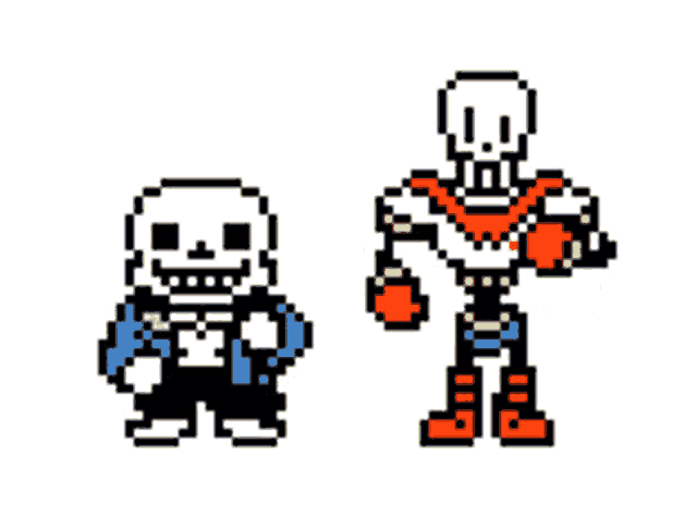 Undertale Sans And Papyrus, Pixel Art Maker