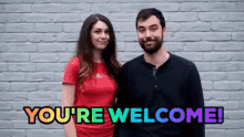 Evan And Katelyn Welcome GIF - Evan And Katelyn Welcome Thumbs Up GIFs