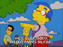 Grandjak Old Man GIF - Grandjak Old Man Simpsons GIFs