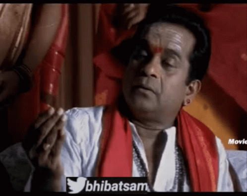 Bhibatsam Brahmanandam GIF - Bhibatsam Brahmanandam Telugu Comedy -  Discover & Share GIFs