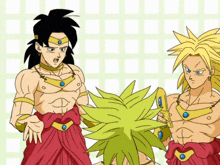 a cartoon drawing of a group of warriors