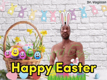 Happy Easter Easter Bunny GIF - Happy Easter Easter Bunny Easter Decoration GIFs