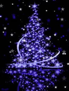 merry christmas christmas tree sparkling stars