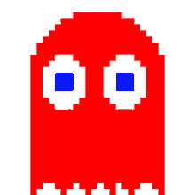 ghost pac man red ghost