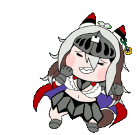 a drawing of a girl wearing a knight 's hat