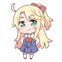 a drawing of a girl with long blonde hair
