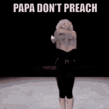 Madonna Papa Dont Preach GIF - Madonna Papa Dont Preach I Made Up My Mind GIFs