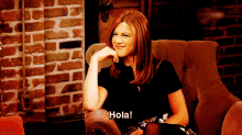 Rachel De Friends Dice Hola GIF - Hola Jennifer Aniston Friends GIFs