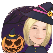 witch halloween happy