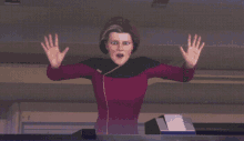 Janeway Charades GIF - Janeway Charades Star Trek GIFs