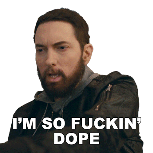 Im So Fuckin Dope Eminem Sticker - Im So Fuckin Dope Eminem Gnat Song Stickers