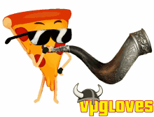 vp gloves vikings hat pizza pepperoni cool